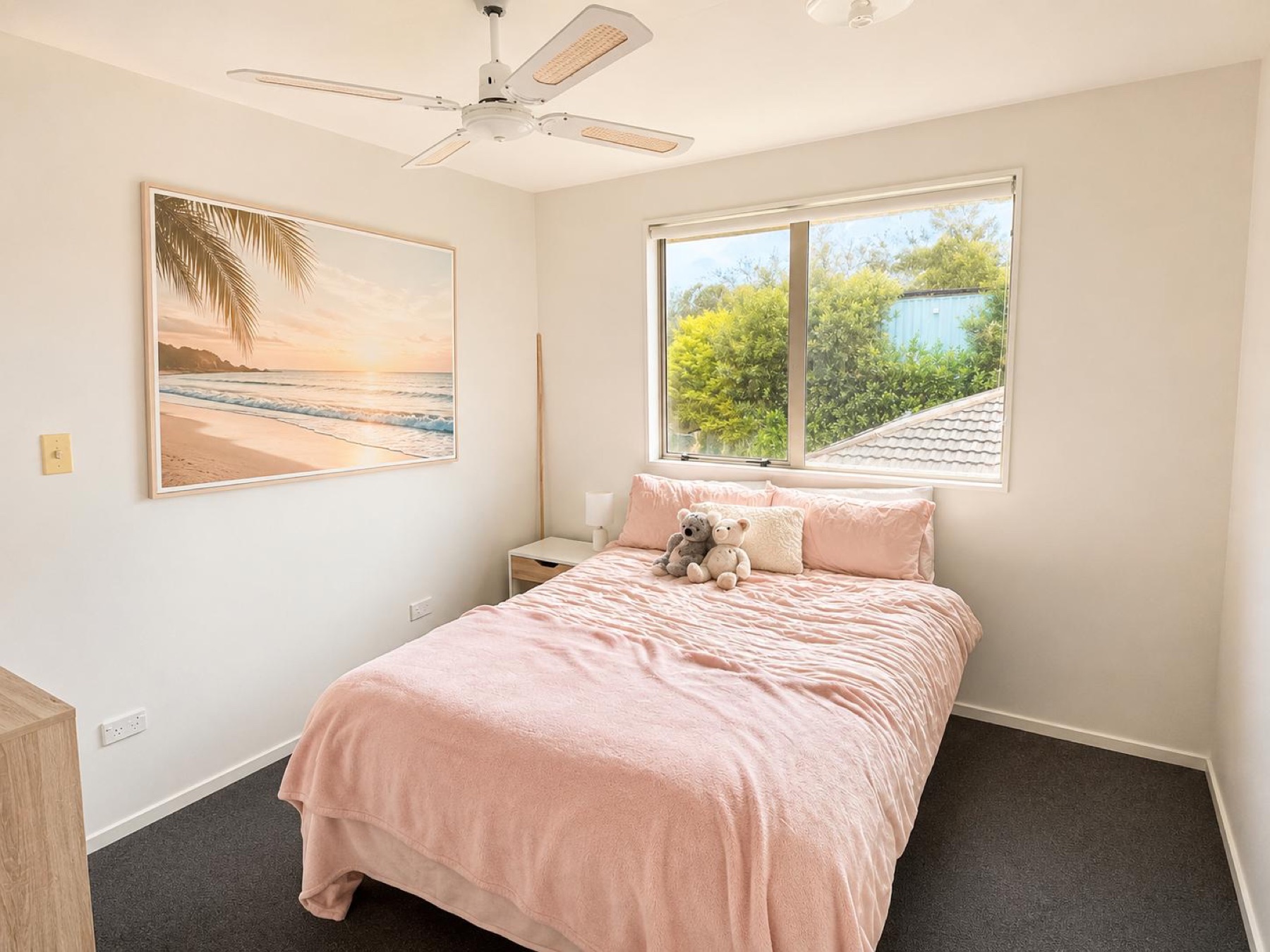 Third upstairs bedroom with a garden outlook
