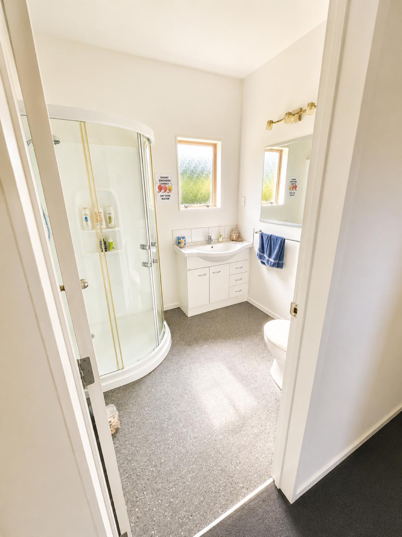 Ground-floor bathroom with shower and toilet